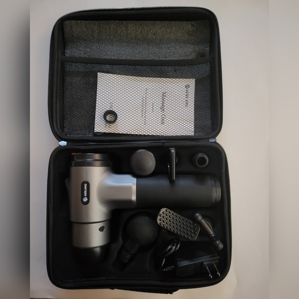 New! Massage Gun w/6 Massage Heads